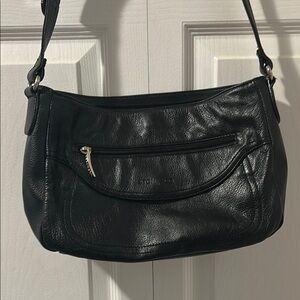 Stone & Co. Black Leather Shoulder Bag